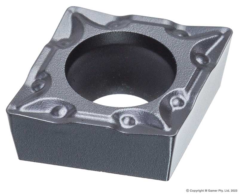 6 mm CCMT TiN Micro-Grain Carbide Finishing Insert - Pack of 10